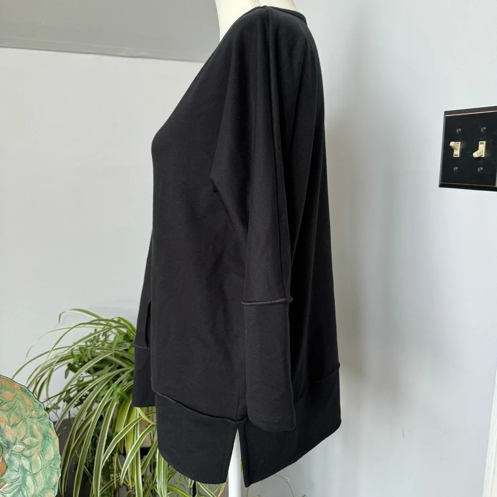 Spanx Perfect Length Loose Fitting Basic Black Mi… - image 2